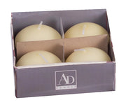 Set 4 Candele Galleggianti Vasca Piscina Avorio 4 x h. 3,5 cm