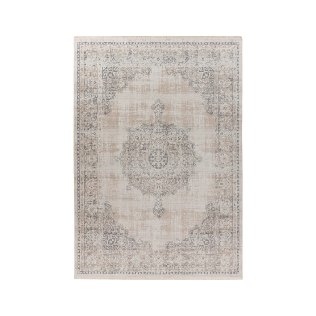Tappeto Vintage Milan 100 in Grigio e Beige