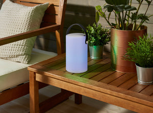 Lampada tavolo da Esterno a LED in Plastica Bianco