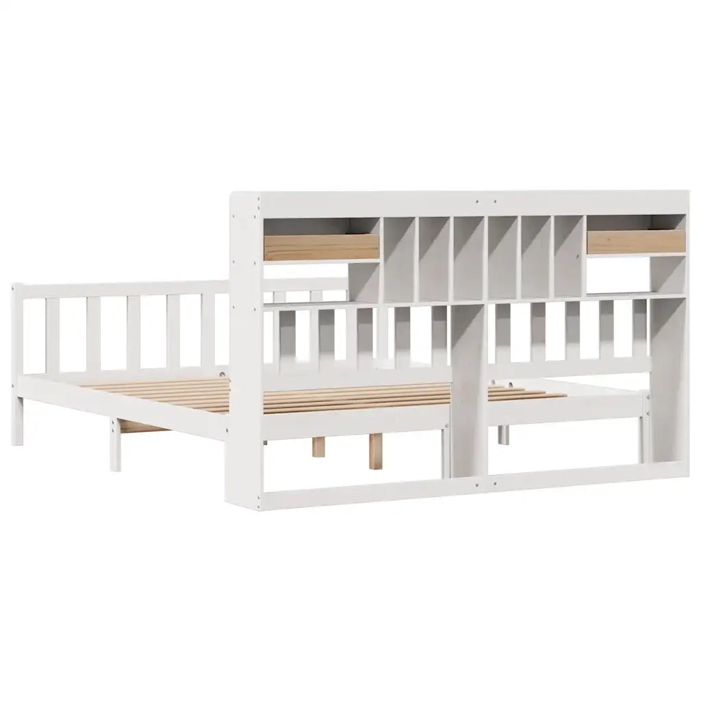 Giroletto con Libreria senza Materasso 180x200 cm in Legno Pino 3321750