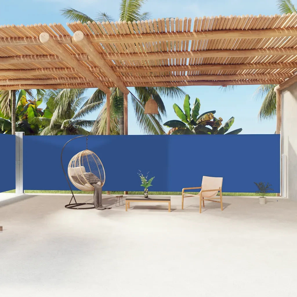 Tenda da Sole Laterale Retrattile Blu 180x1200 cm 318076