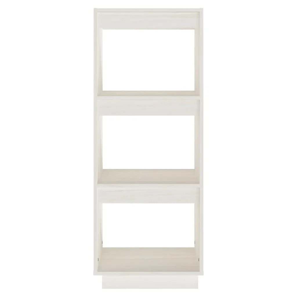 Libreria/Divisorio Bianco 40x35x103cm in Legno Massello di Pino