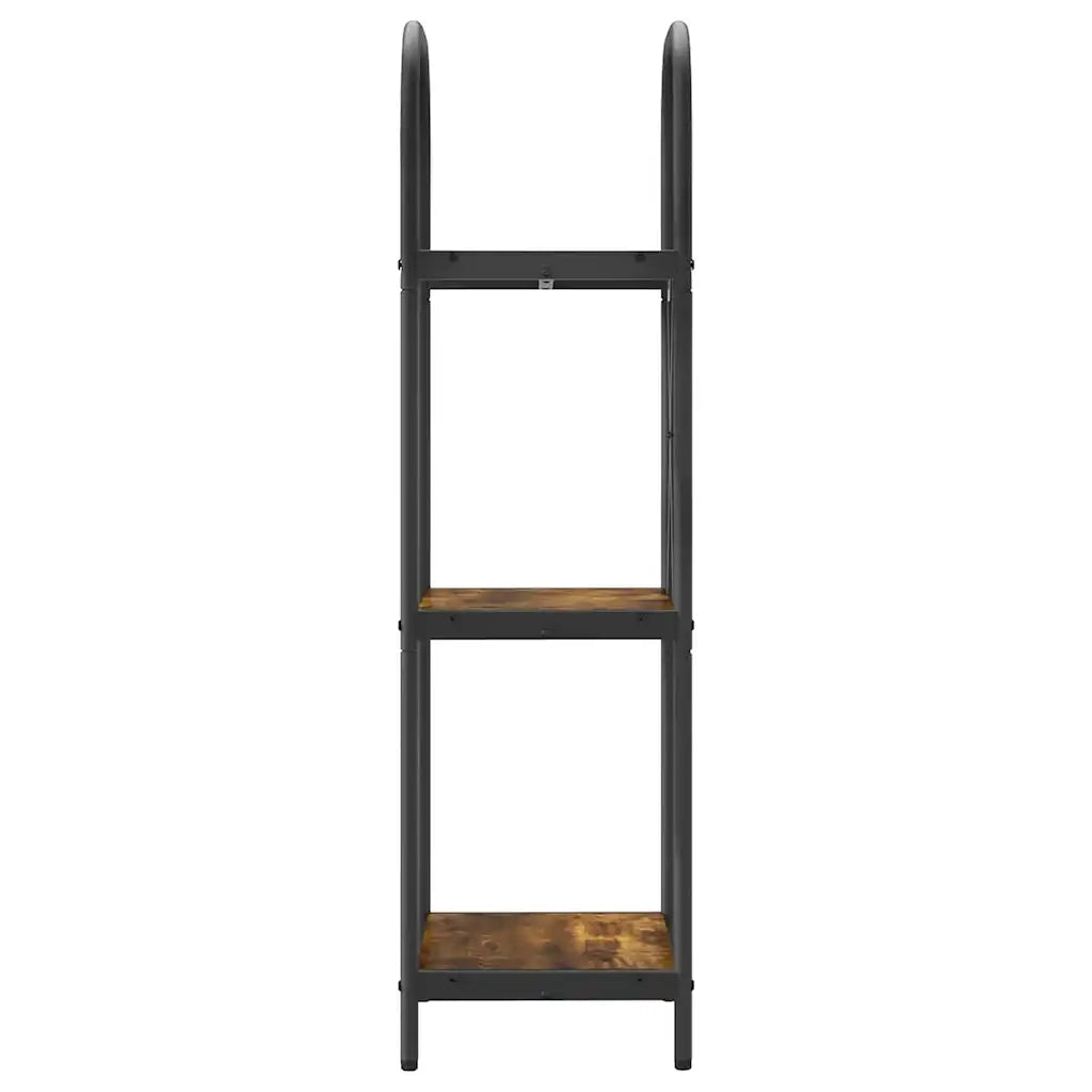 Libreria-Scaffale per Libri-Mobile di Stoccaggio Rovere fum¨¦ 40 x 30 x 109 cm Legno multistrato 750483