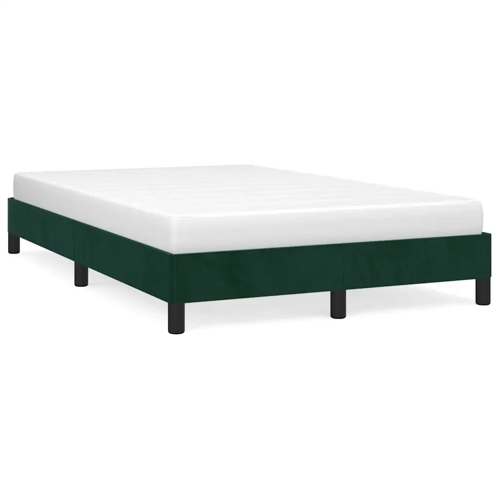Giroletto senza Materasso Verde Scuro 120x190 cm Velluto