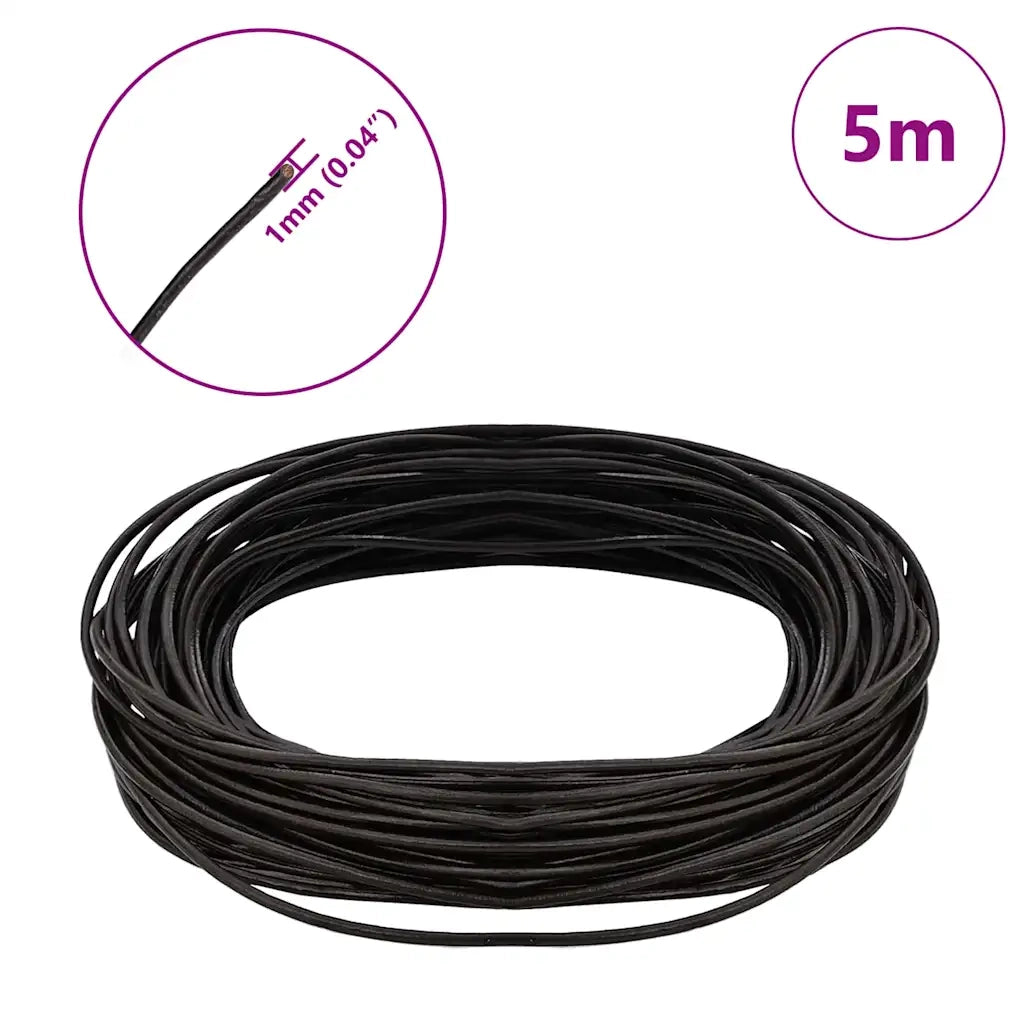 Cordino in Pelle Marrone Scuro ?1 mm x 5 m Pelle CFW6692945