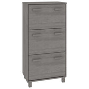 Scarpiera mobile contenitore per scarpe mobile per ingresso/corridoio/soggiorno colore chiaro 59,5 x 35 x 117 cm pino massiccio grigio 02_0021862