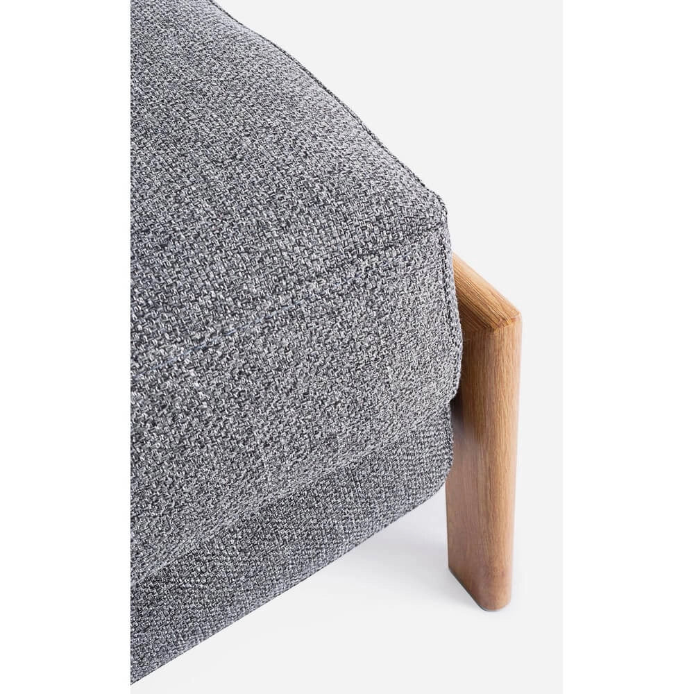 Poltrona Letto Singola in Tessuto con Gambe Effetto Legno - HARRISON