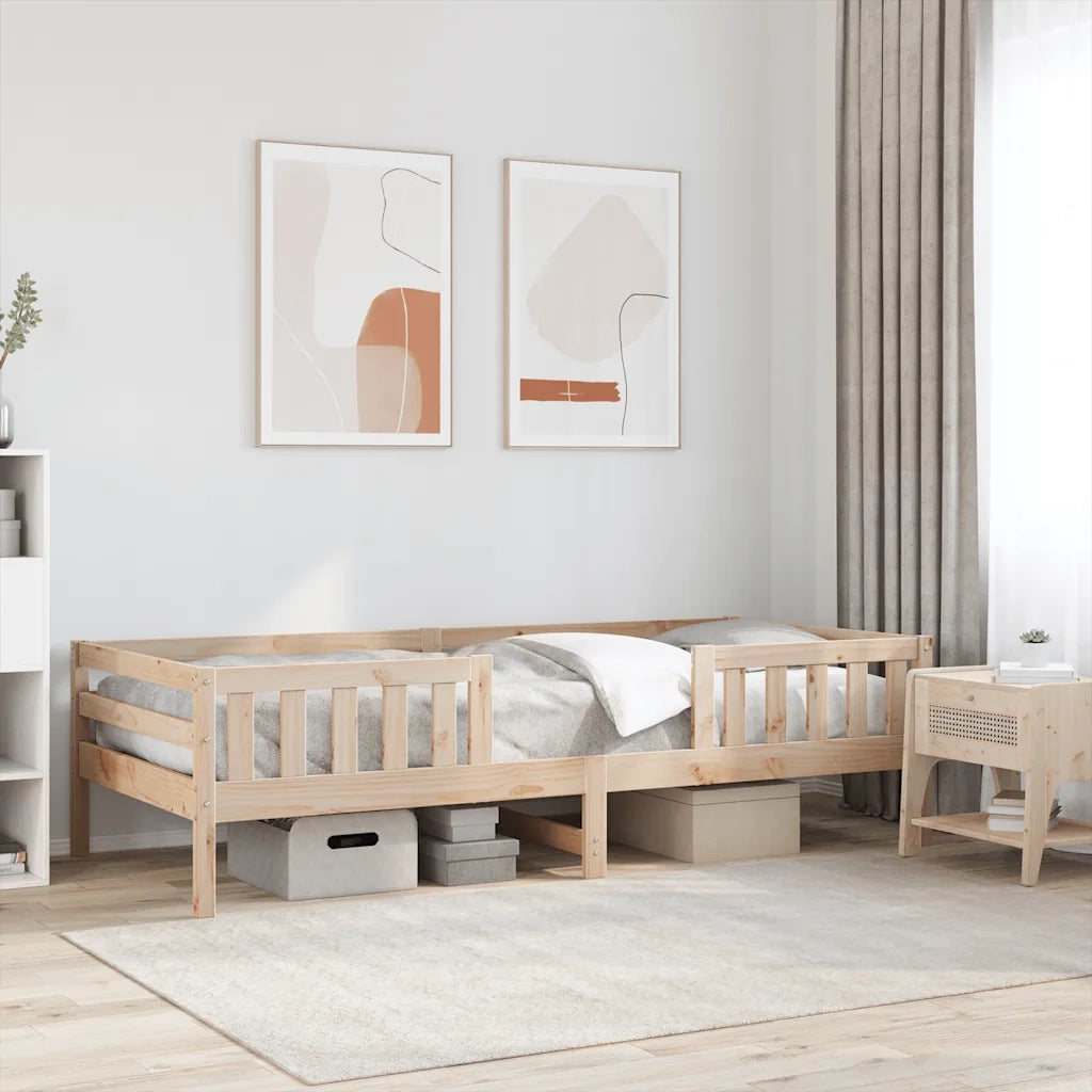 Letto senza Materasso 90x190 cm in Legno Massello di Pino 846979