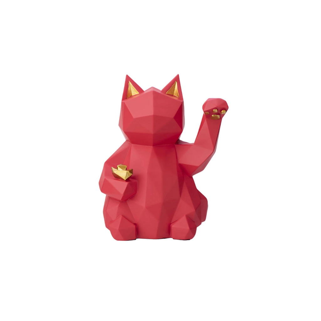 Decorazione interni Modello Lucky Cat Versione moderna del Maneki-neko Rosso TechKidz