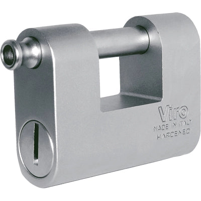 LUCCHETTO ANTISCASSO MONOLITH VIRO  ACCIAIO CARBONITRURATO CHIAVI 2 MM 78