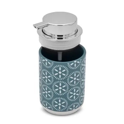 Set accessori bagno da appoggio 2 pezzi in ceramica turchese cobalto  Circus