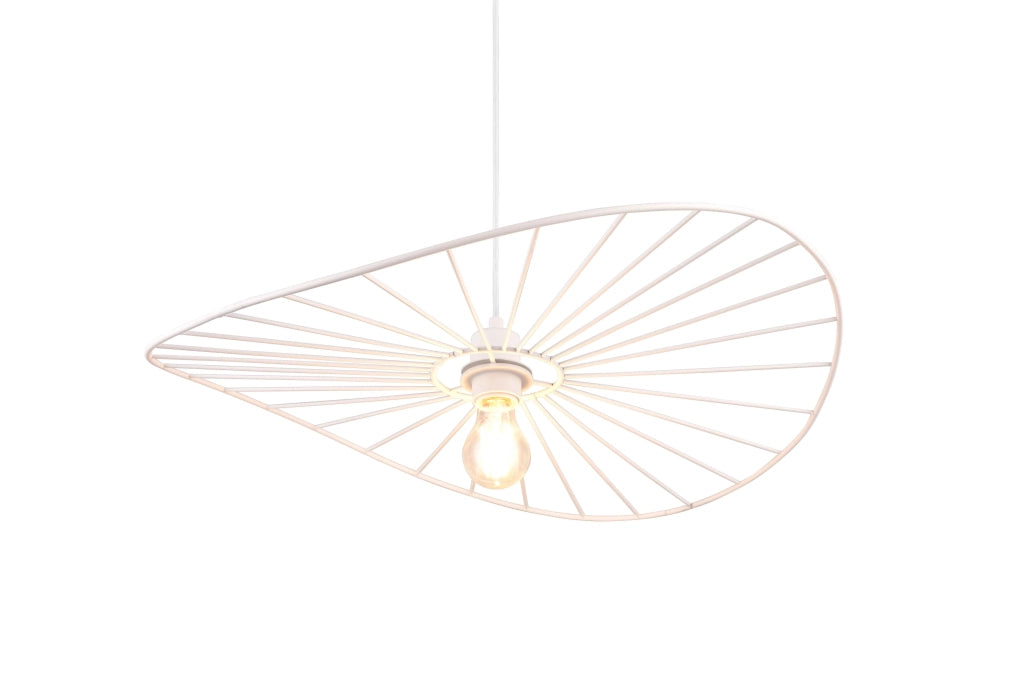 Lampada a sospensione, metallo, bianco, D 60 cm, Chapeau