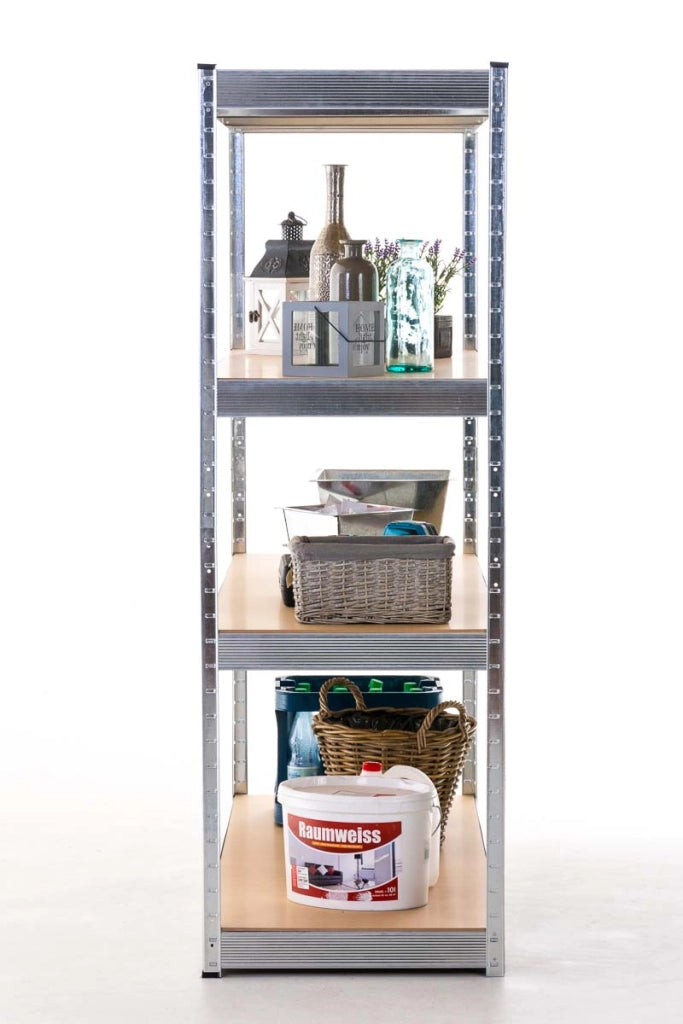 Scaffale senza viti 160x60x180 cm argento
