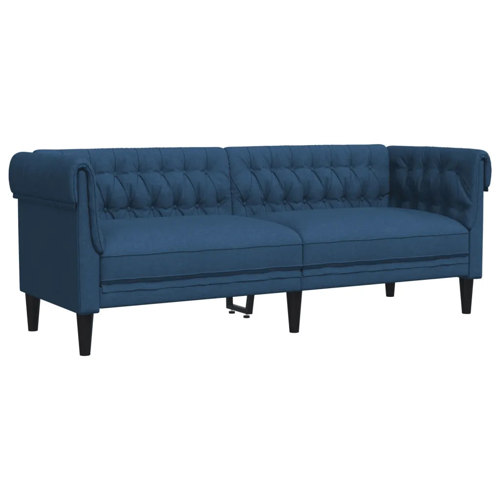 Set di Divani 3 pz Blu in Tessuto 3209197