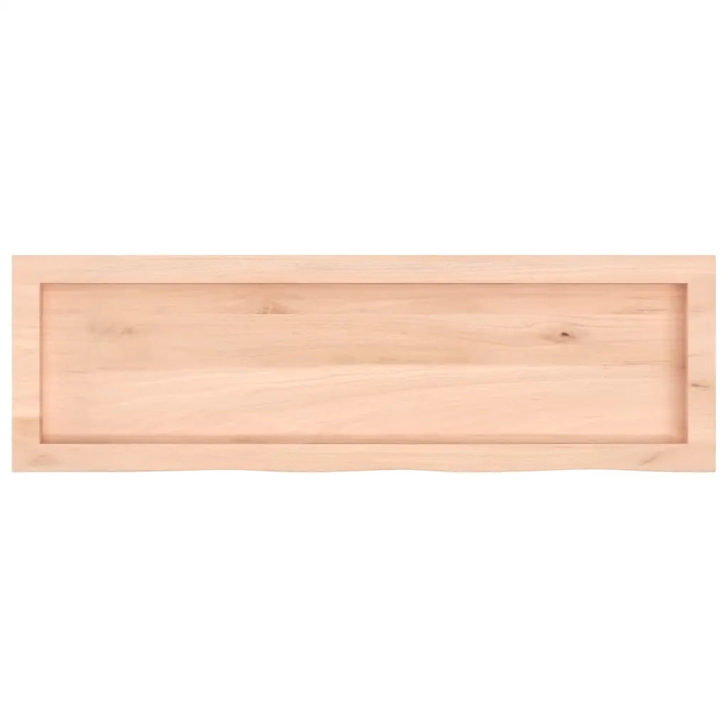Piano Bagno 100x30x(2-4) cm in Legno Massello Non Trattato 3156030