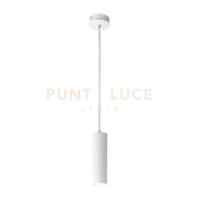 GSO001N- LAMPADA A SOSPENSIONE BIANCA IN ALLUMINIO 1 LUCE LED 4000K 1360LM 16W D.6,5X20CM