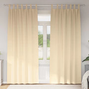 Tende Blackout con Anelli 2 pcs Crema 260 x 140 cm Poliestere 4107597