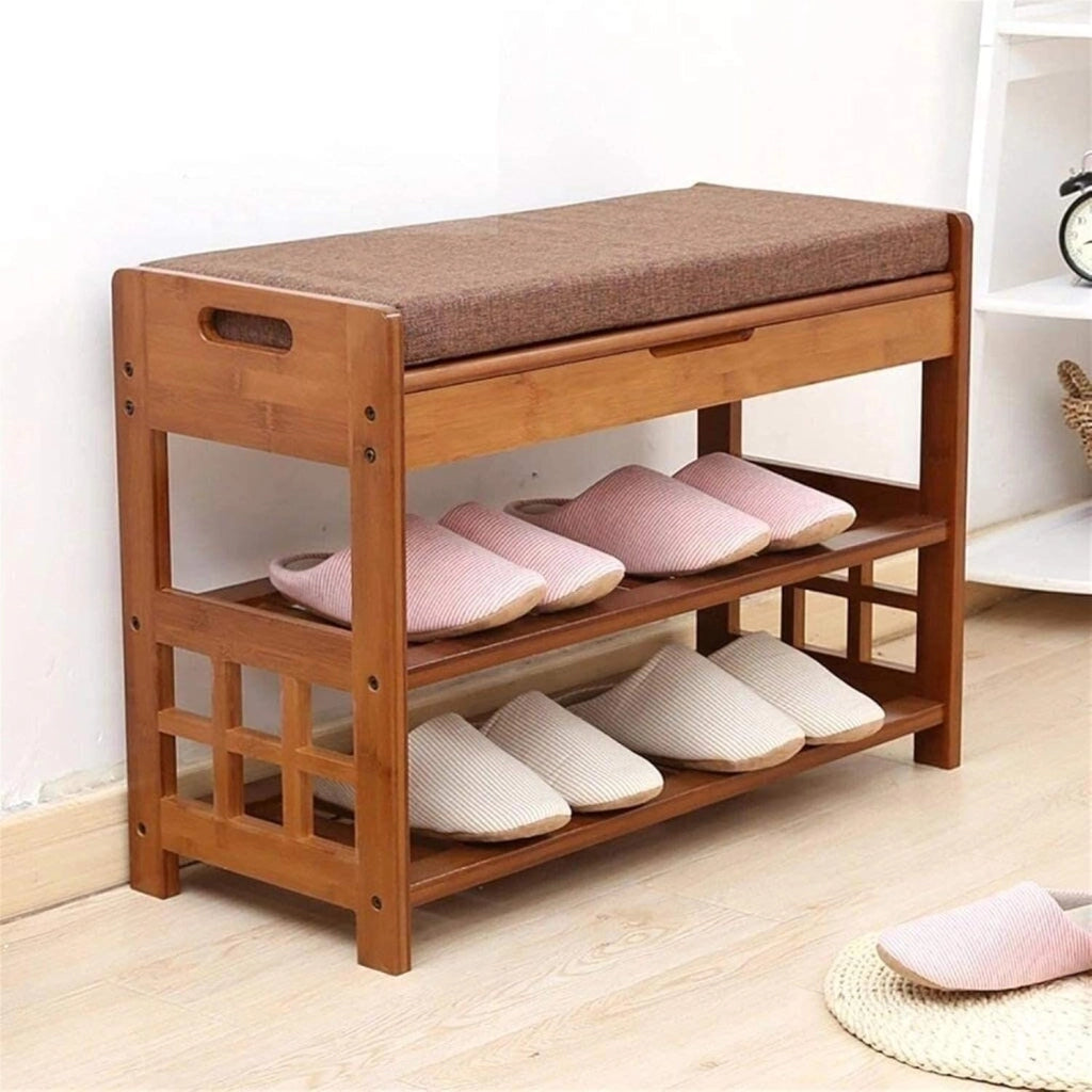 scarpiera Scarpiera per la casa Scarpiera SCARPIERA Scarpiera in stile europeo Sgabello per scarpe Creativo in legno massello Scaffale semplice Scarpiera multistrato Scatola per scarpe (Size : S