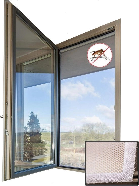 Inseguiti Insetti Veloce Mosquito netto - 150 x 200 cm bianco - protezione dalle zanzare - senza perforazioni Tenda di protezione