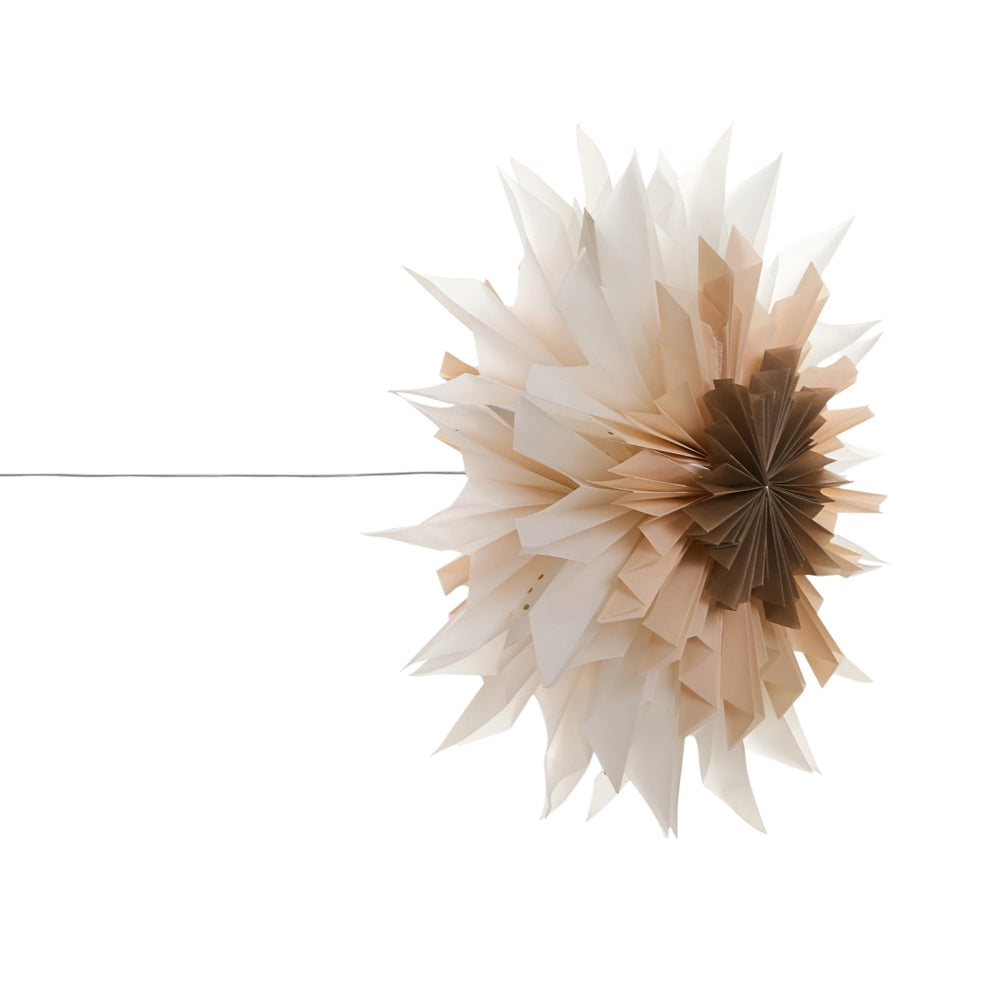 Set di 3 stelle LED da appendere 3D in carta multicolori con luci LED decorazione natalizia