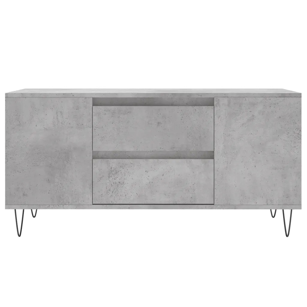 Tavolino salotto | Tavolino da caff¨¨ | Tavolino da Soggiorno Grigio Cemento 102x44,5x50cm Legno Multistrato