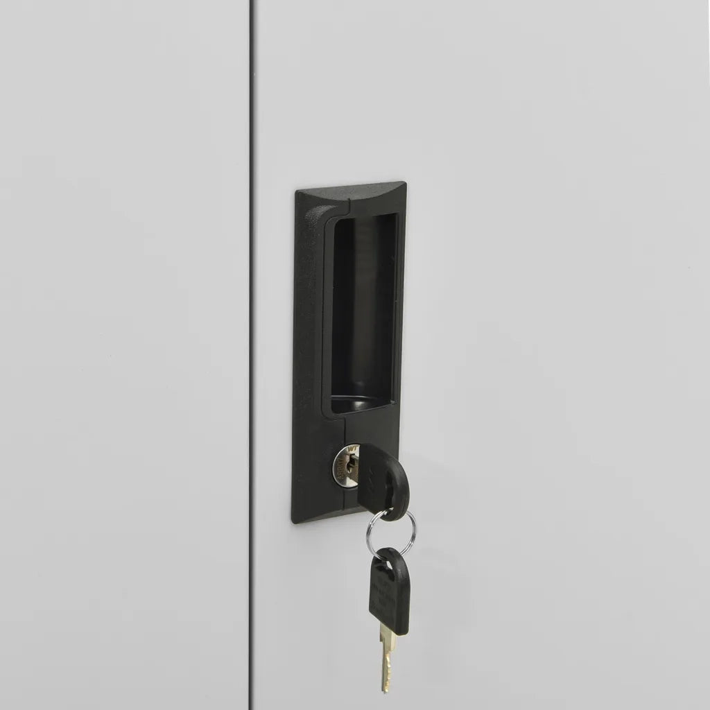 Armadio per Ufficio Grigio Chiaro 90x40x102 cm in Acciaio 336410