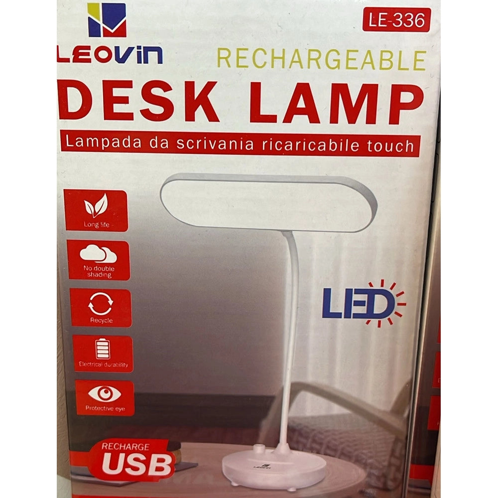Trade Shop - Lampada Da Scrivania A Led Ricaricabile Usb Touch Nessun Doppio Ombreggiamento Le-336 -