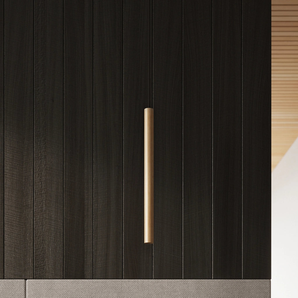 Sospensione VELINO nera/legno chiaro G9 8W Pure Lume