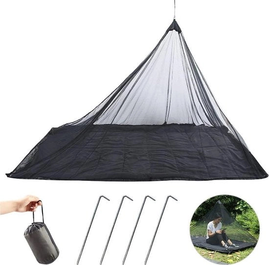Reticolo di Protezione dagli Insetti per Campeggiatori - Reticolo con Cerniera per Campeggio - Protezione dagli Insetti per Campeggiatori - Dimensioni 220 x 120 x 100 cm