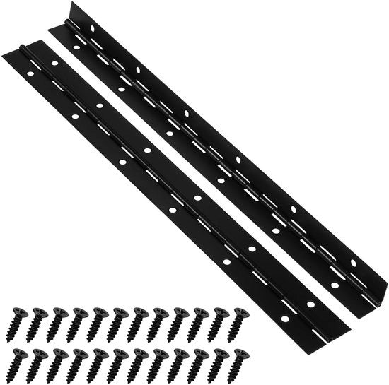 Pianchiave a molla 30,5 cm - Nero - Acciaio inossidabile - 2 pezzi - Chiusura di mobili - Resistente a carichi pesanti - Facile da installare