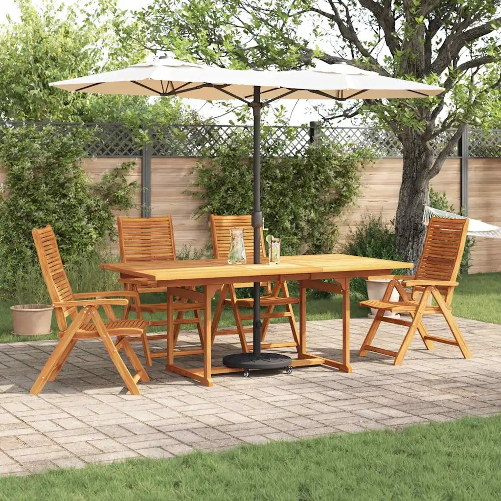 Set da Pranzo per Giardino 5 pcs Marrone