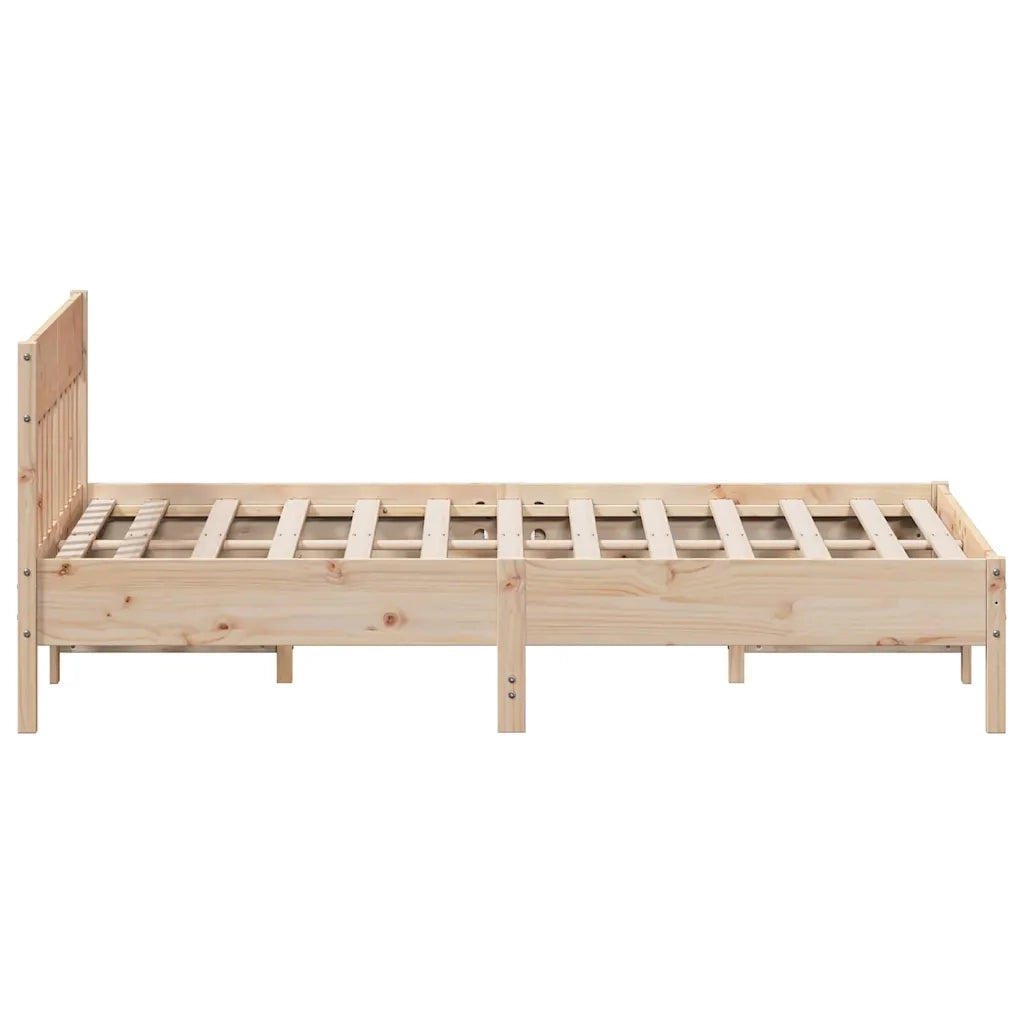 Letto senza Materasso 150x200 cm in Legno Massello di Pino 842642