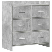 Credenza Grigio Cemento 75 x 33 x 80 cm Legno ingegnerizzato 8011102