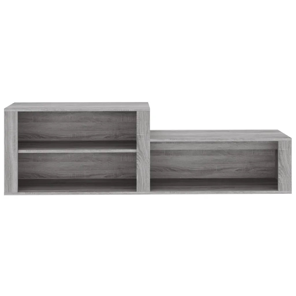 Scarpiera-Scaffale per scarpe Grigio Sonoma 150x35x45 cm in Legno Multistrato
