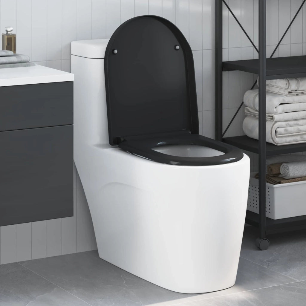 Sedile del WC Nero 49 x 36 x 4 cm Duroplast CFW5861699