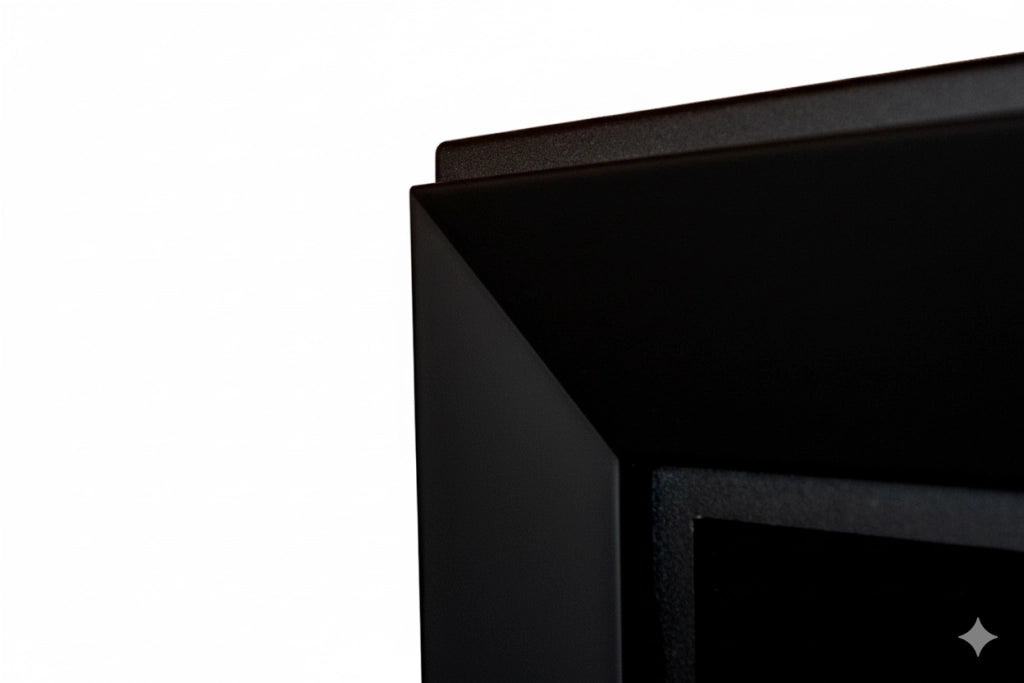 Biocamino Frame 1800x490 mm - Nero opaco