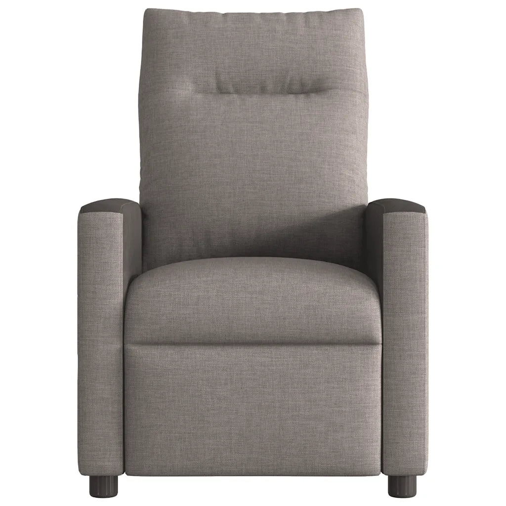 Poltrona Elettrica Reclinabile Tortora in Tessuto 3324043