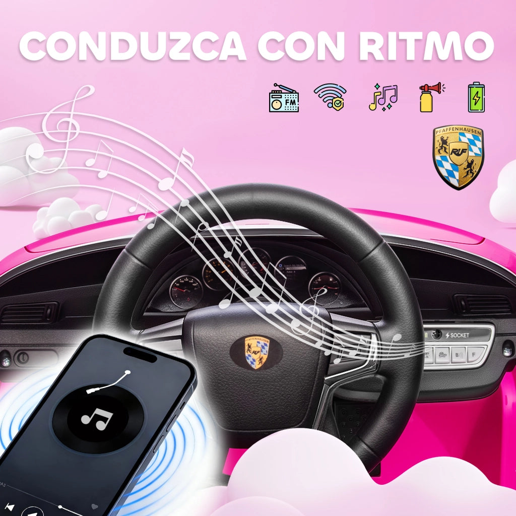 Auto Elettrica per Bambini con Telecomando ¨C Minimal ¨C Rosa