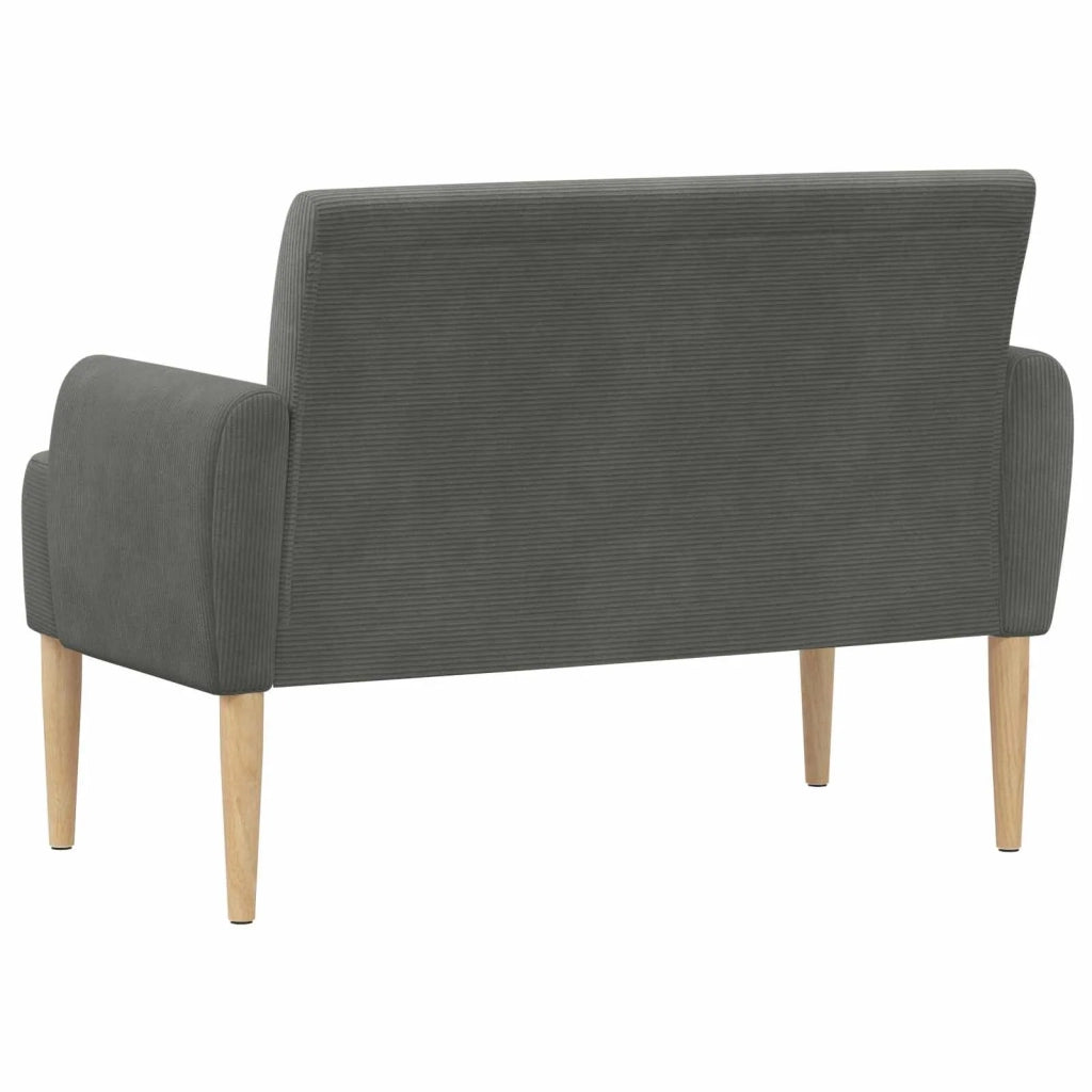 Loveseat con bottoni imbottiti Grigio Scuro 116 x 67 x 81 cm 42041789