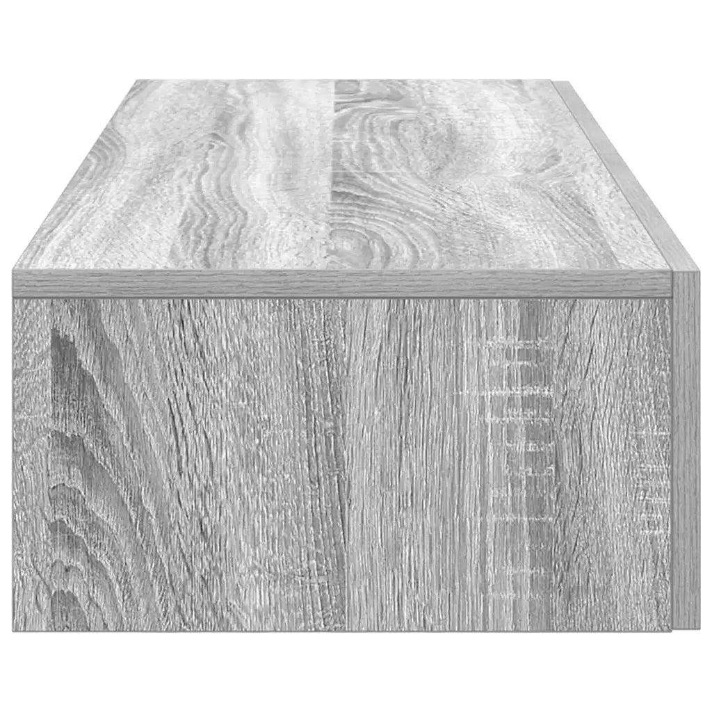 vidaXL Scaffale a Parete con Cassetti Grigio 60x26,5x15 cm Truciolato