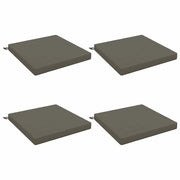 Cuscini per Sedia in 4 Pezzi SOEST 4 pz 100% Poliestere Grigio 944896