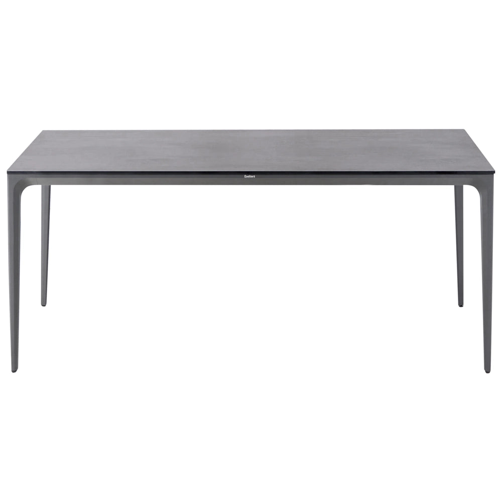 Tavolo da Conferenza Grigio Scuro con Piano in HPL Struttura in Alluminio Alta Resistenza Stile Moderno per Ufficio e Casa