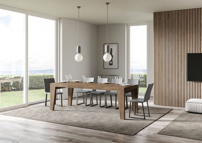 Tavolo Allungabile 120/224x90x77 cm Naxy Premium Noce