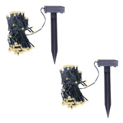 Stringa Solare di Luci LED 2 pz Bianco Caldo CFW9643666