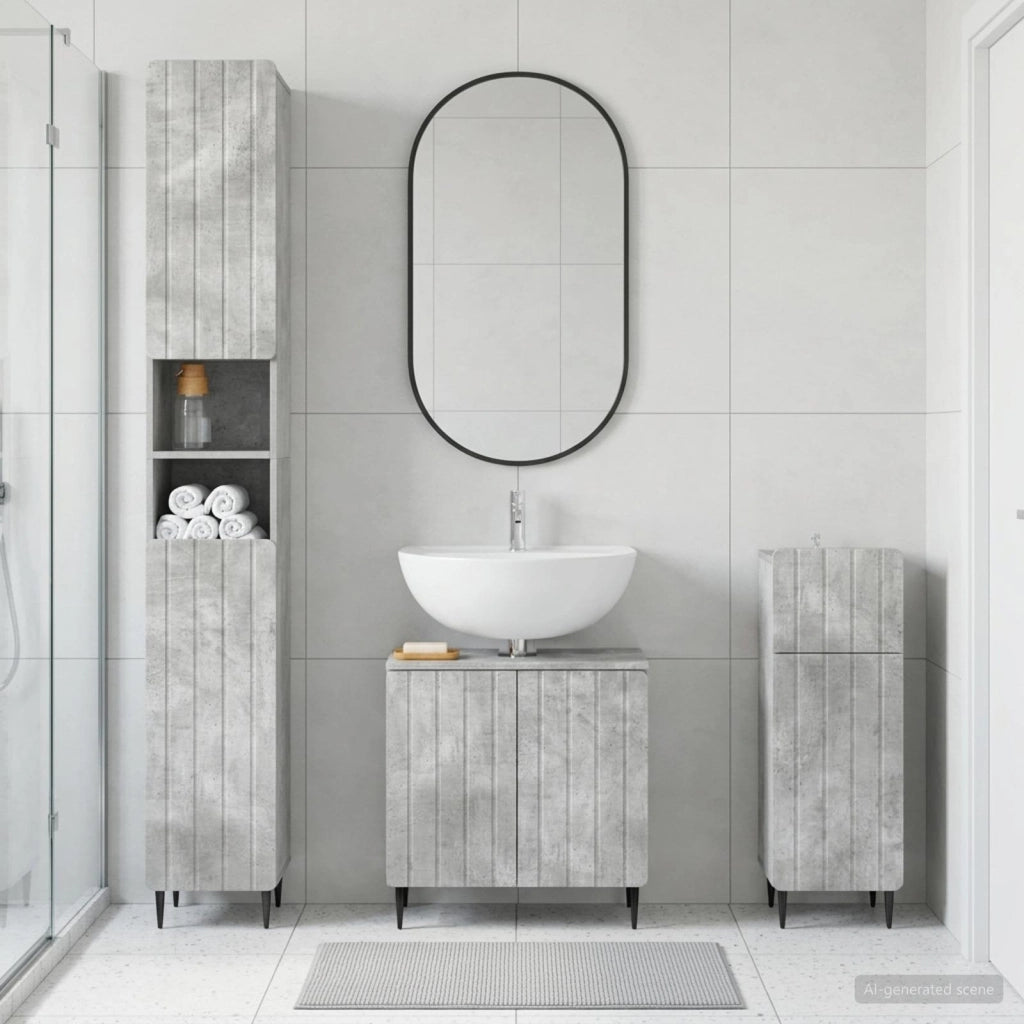Set di armadietti da bagno in 3 pezzi ZWOLLE 3417840