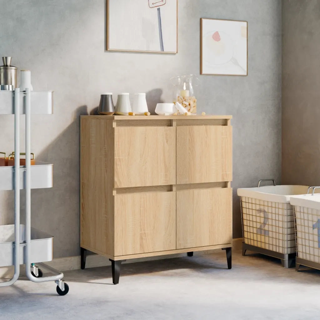 Credenza Rovere Sonoma 60x35x70 cm in Legno Multistrato