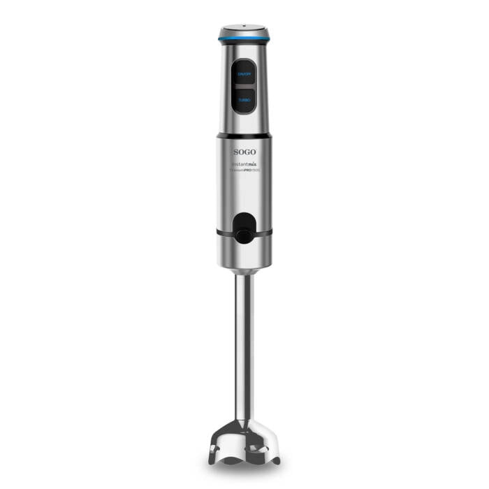 Frullatore a immersione 1500W con lame in titanio, velocità variabile e accessori tritatutto 650 ml e bicchiere 800 ml - Sogo