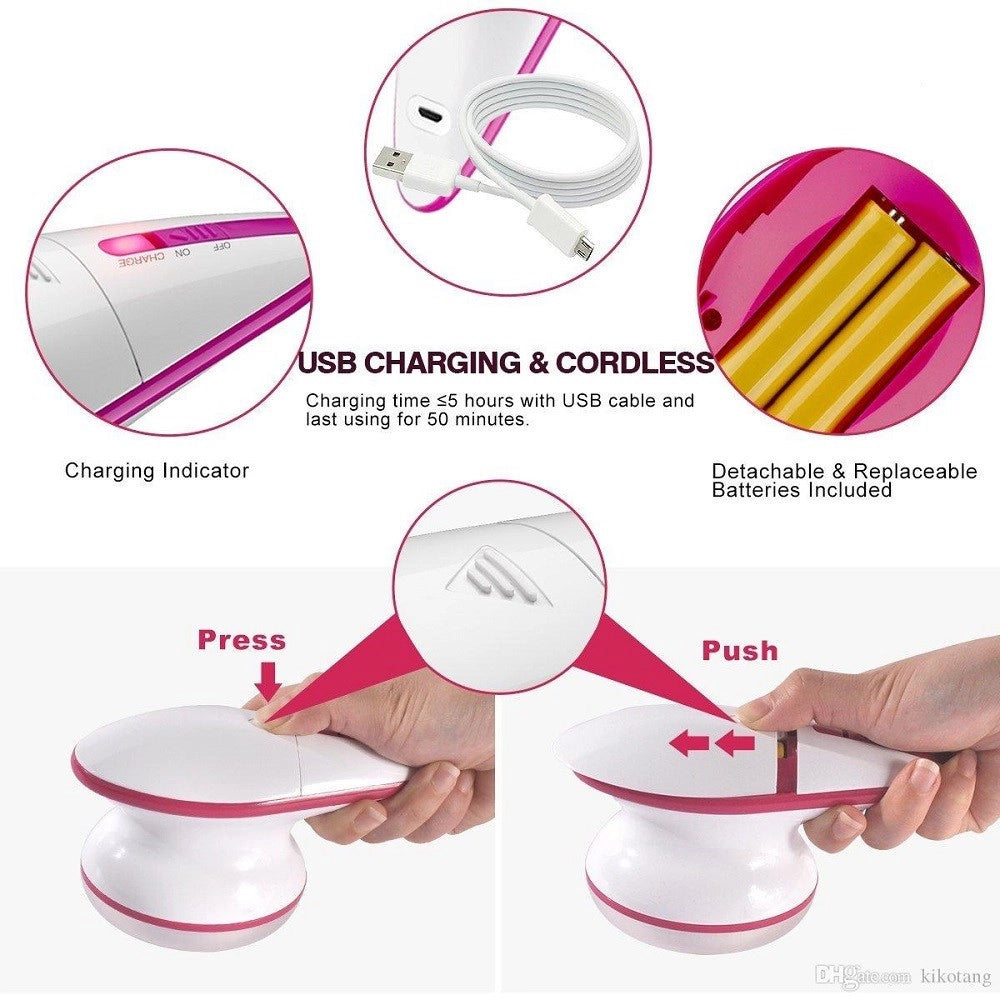 Trade Shop - Levapelucchi Elettrico Leva Pelucchi Rasalana Portatile Ricaricabile 118z -