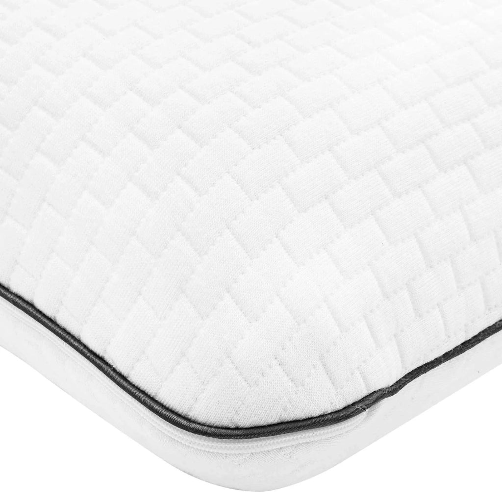 Cuscino da Letto Tinta unita Bianco 70 x 35 x 10 cm Schiuma Gel CFW3207048