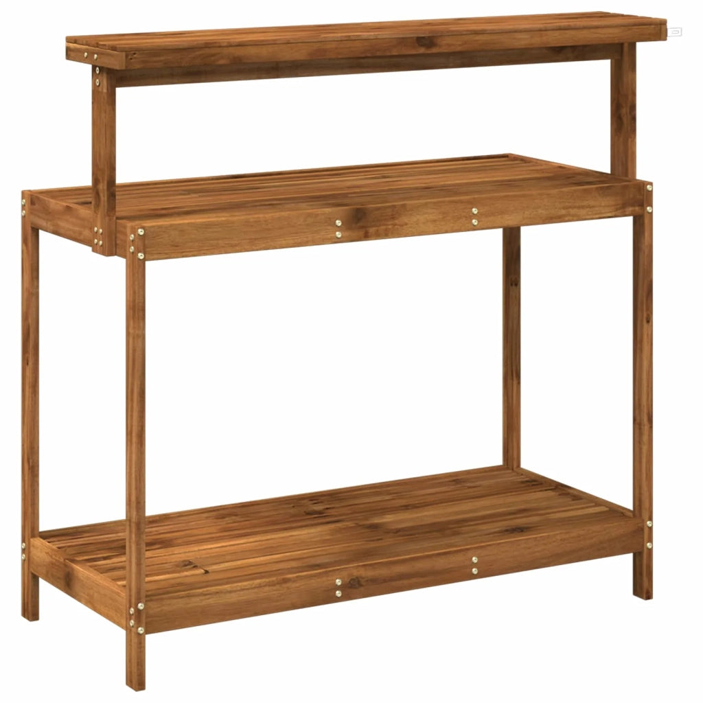 Banco da Giardinaggio Esterno 111,5 x 48,5 x 107 cm Naturale 903086